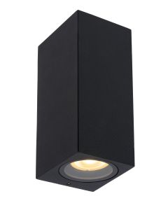 ZARO Wandspot Buiten 2xGU10 IP44 Zwart