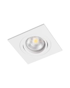 BR0007 LED-inbouwarmatuur Vierkant draai-/kantelbaar GU10-fitting Wit