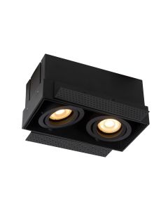 TRIMLESS Inbouwspot 2xGU10 Zwart