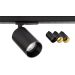 DUKE 1-fase railspot GU10 incl. honeycomb en gouden ring - Zwart