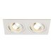 NEW TRIA 2 GU10 SQUARE wit 2xGU10 klemveer