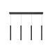 LORENZ Hanglamp LED Dimb. 4x4W 3000K Zwart