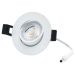 LED Camini Downlight rond kantelbaar 8W 36º 2.700K/DTW IP44 dimbaar Wit
