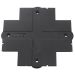 XTSF 630 Afdekplaat inbouwrails DALI tbv. XTSC634-640 - Zwart