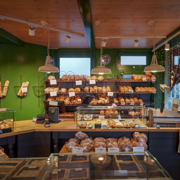 Alle LED hanglampen voor in bakkerijen Bakkerij met LED hanglampen